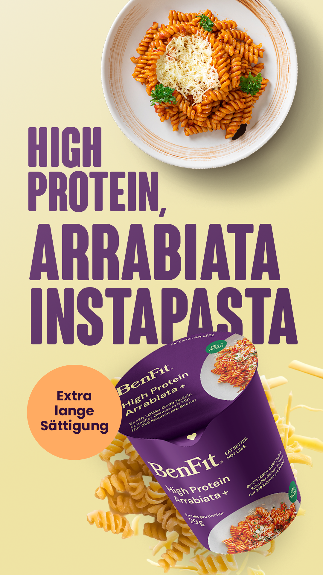 High protein carbonara (vegetarian)