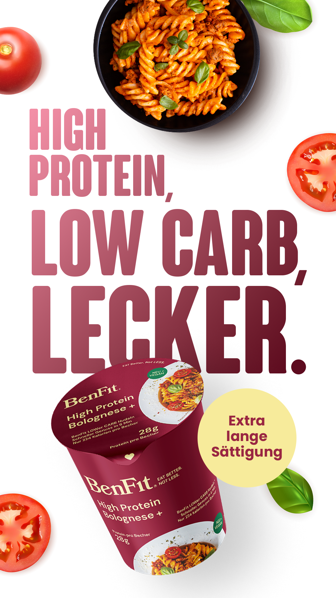High protein carbonara (vegetarian)