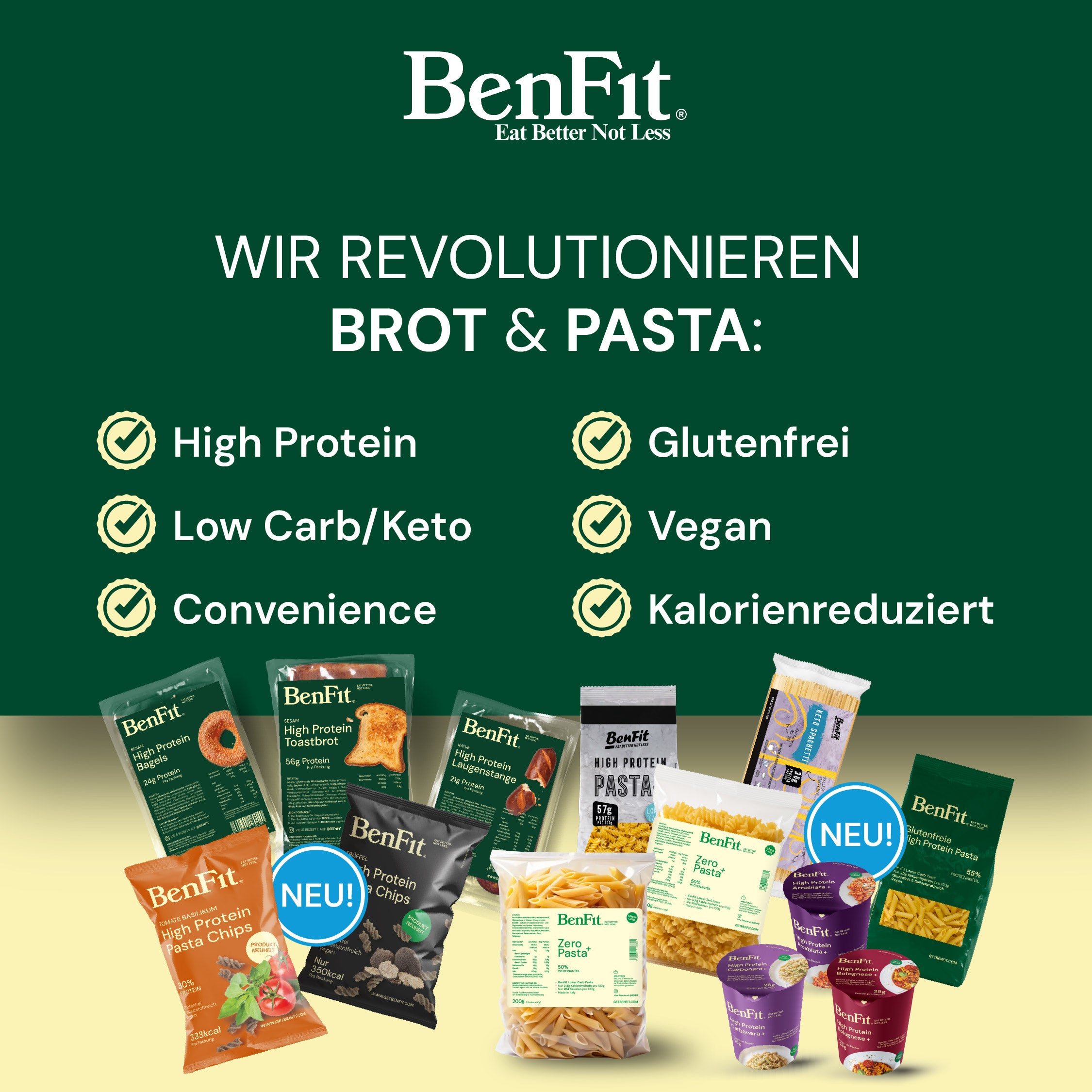 BenFit High Protein Pasta Chips Trüffel (glutenfrei)