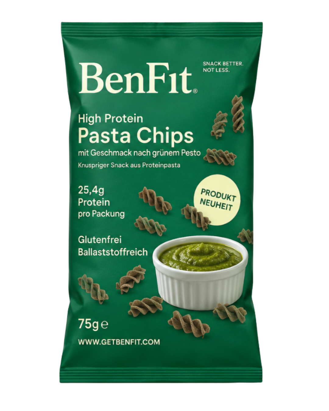 High Protein Pasta Chips Pesto