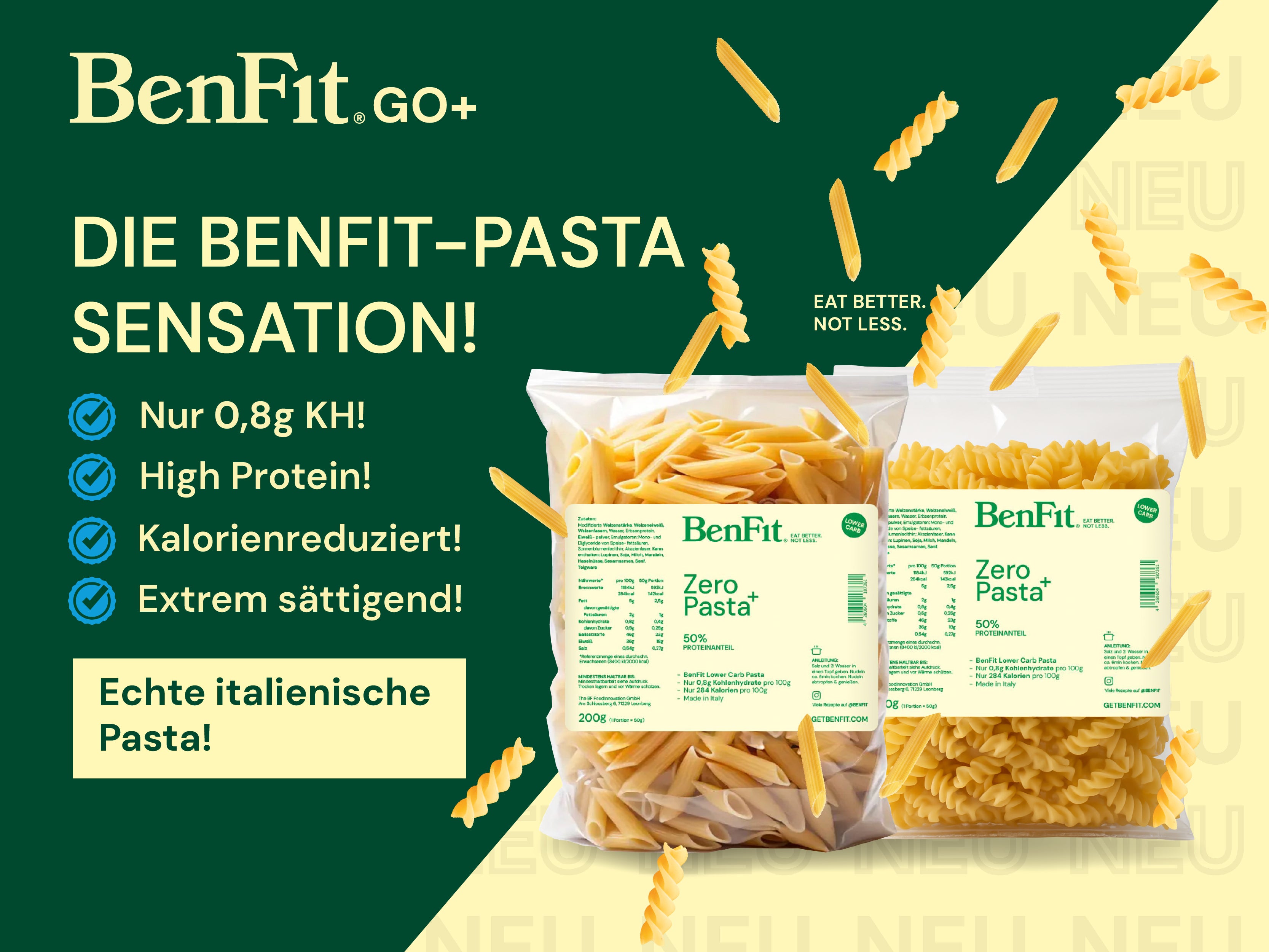 Keto High Protein Pasta - Penne