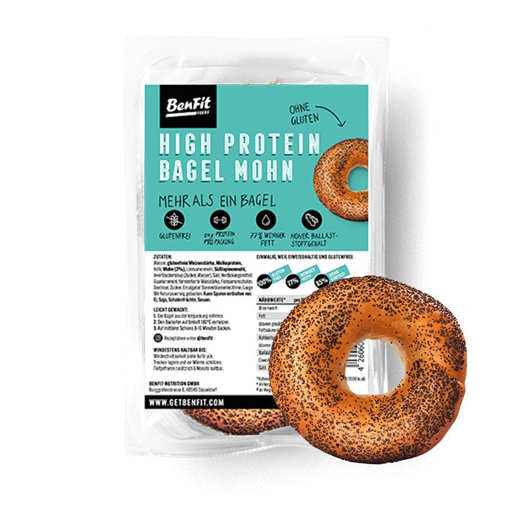 High Protein Poppy Seed Bagel (glutenfree)