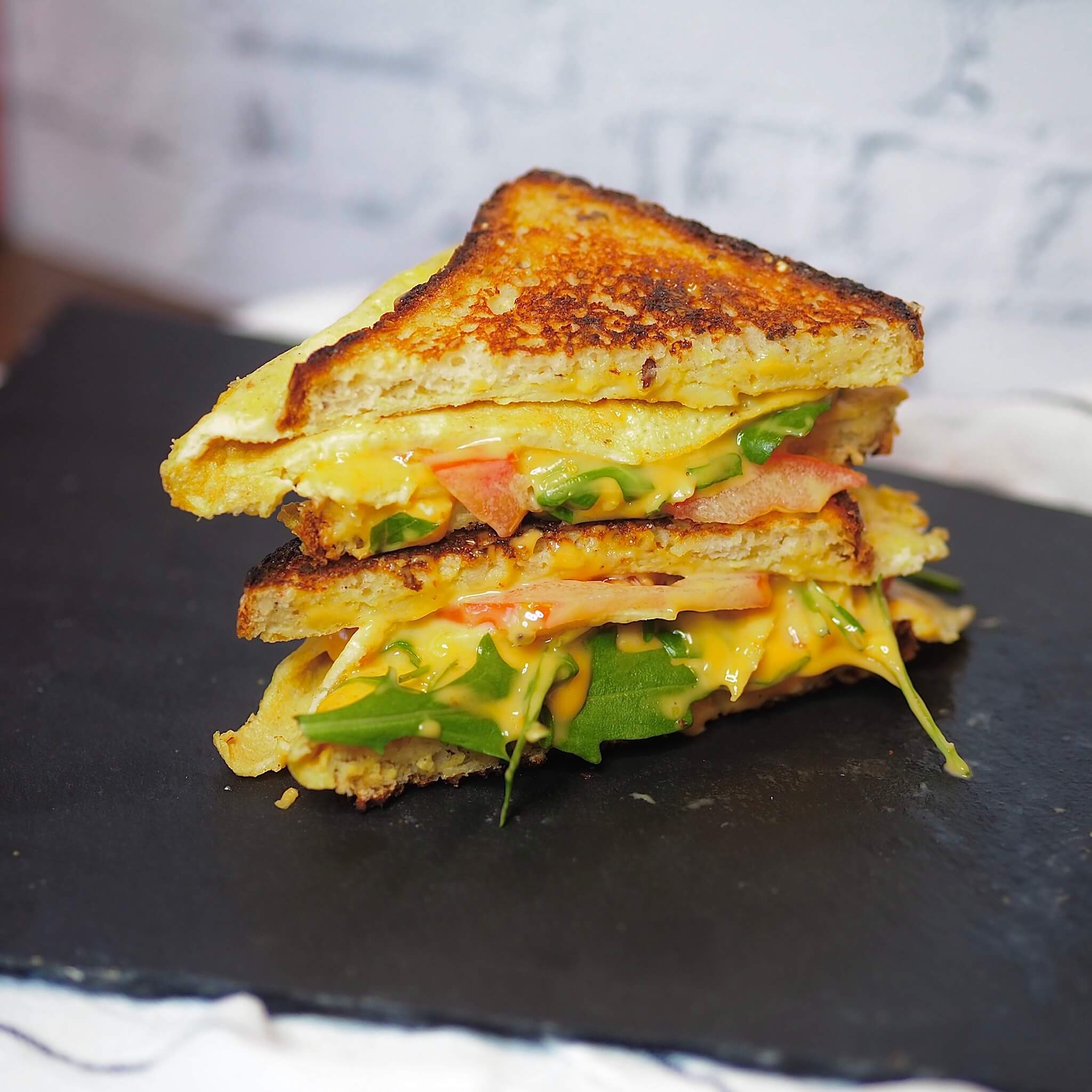 Knuspriges Omelette Sandwich