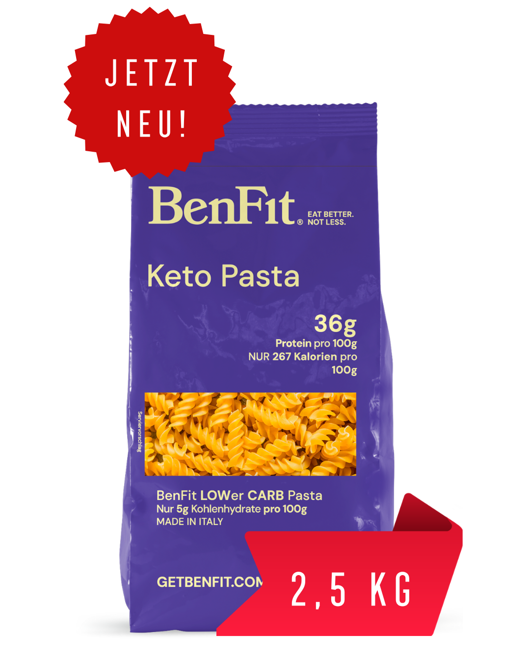 Keto Fusilli 2,5 kg
