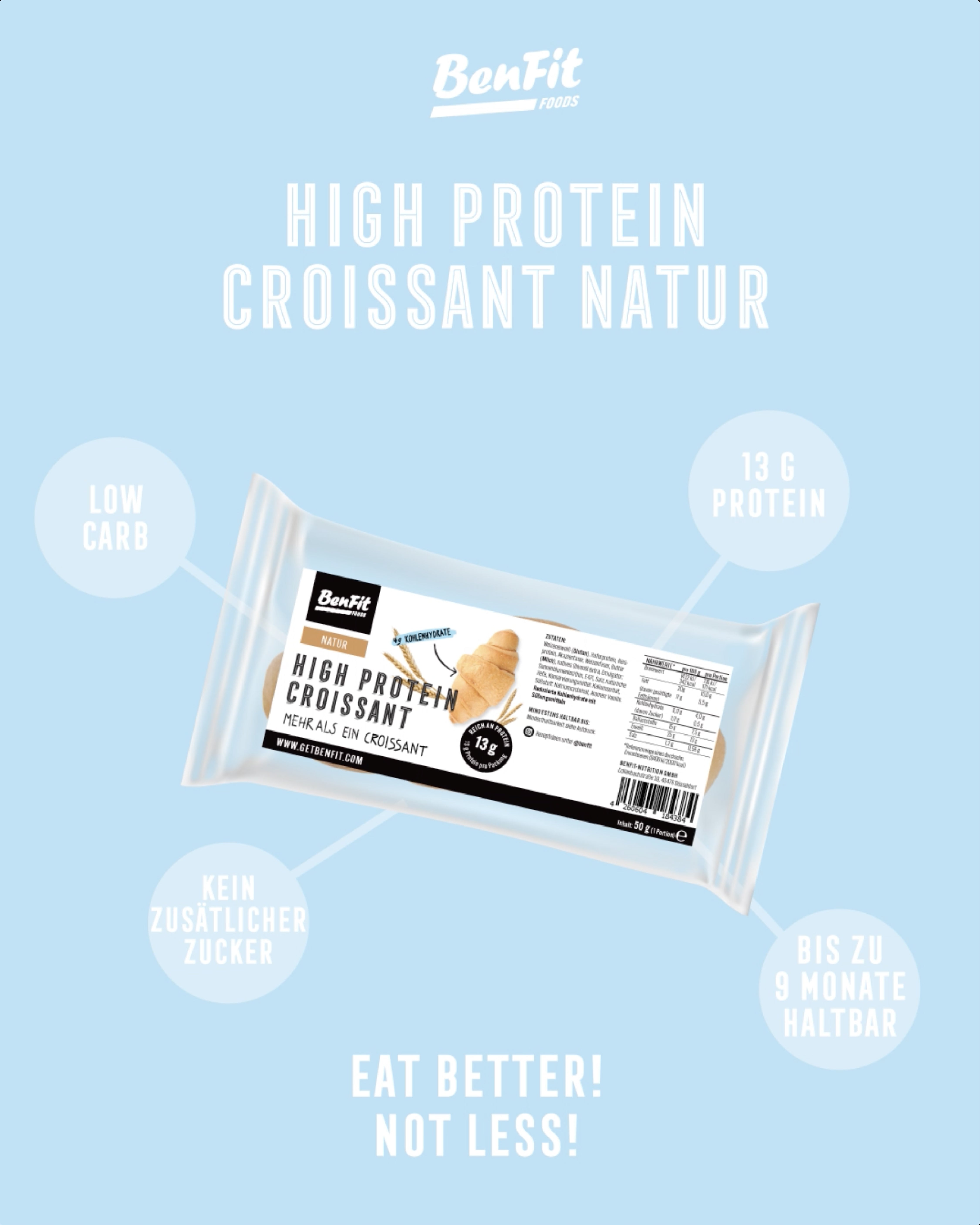 Croissant protéiné low carb Nature