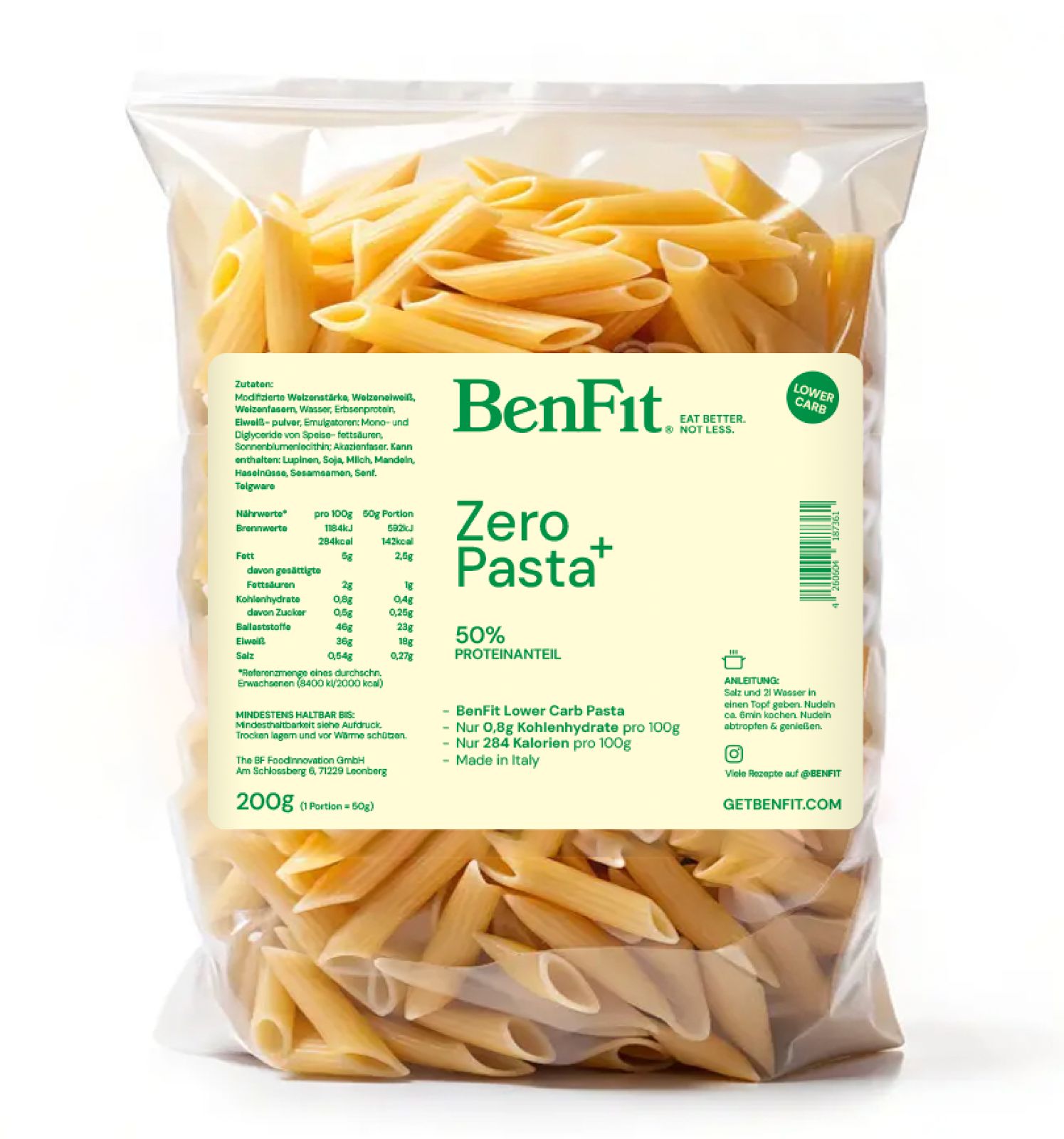 BenFit 0 Carb Pasta Kennenlernpaket
