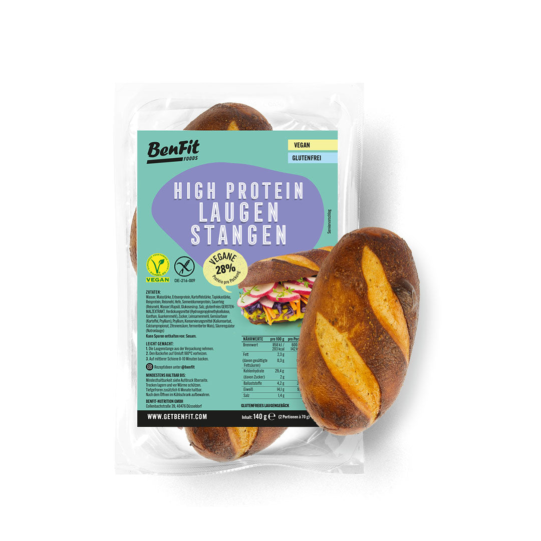 High Protein Laugenstangen (vegan)