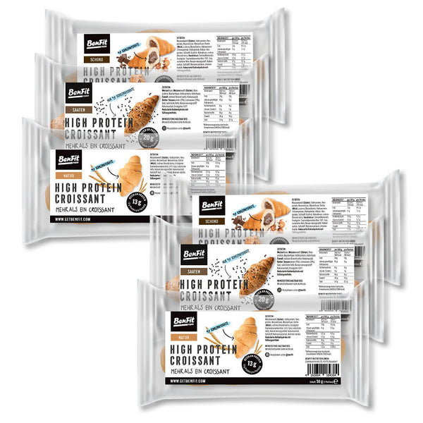 BenFit High Protein low carb Croissant Mix-Paket – kalorienarm, fettreduziert