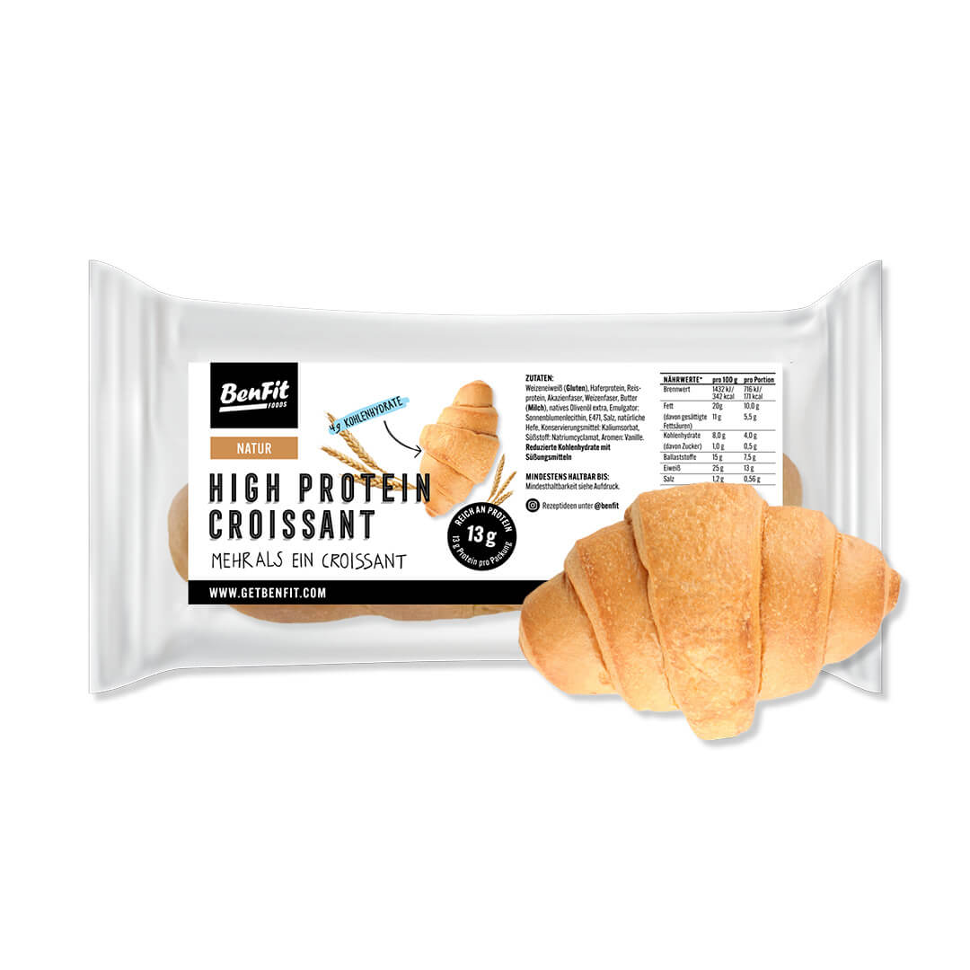 BenFit High Protein low carb Croissant Mix-Paket – kalorienarm, fettreduziert