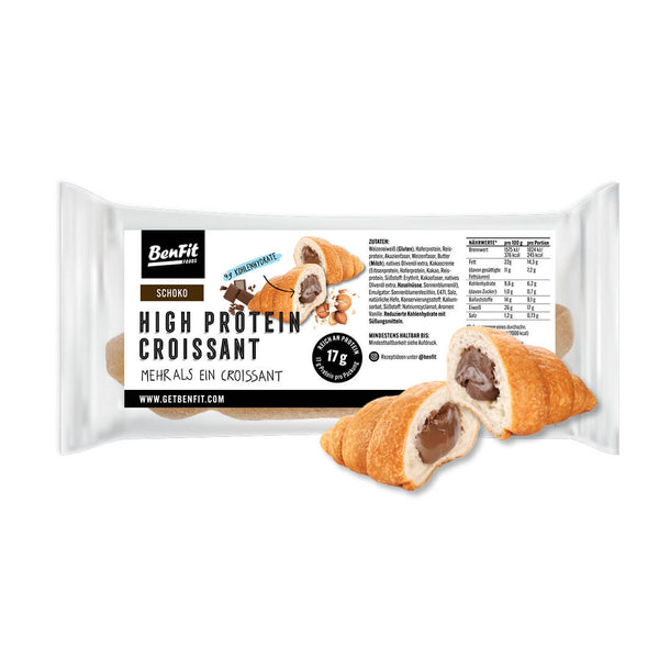 BenFit High Protein low carb Croissant (Schokolade) – kalorienarm, fettreduziert